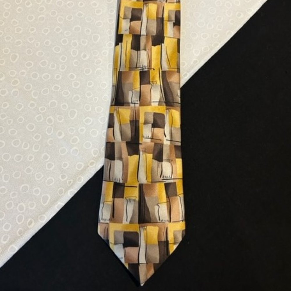 UMBERTO BOSSI Roma Milano 100% Silk – VTG TIE